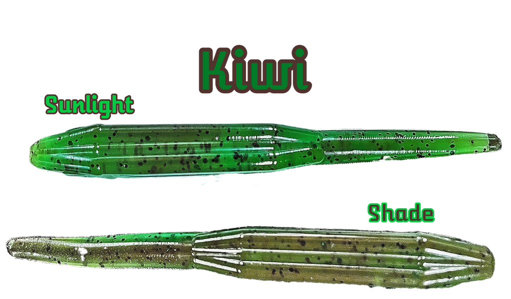 Fluke Baits with Hook Slot 4" & Fluke Bait with Split Tail and Hook Slot 5" - 6 per bag
