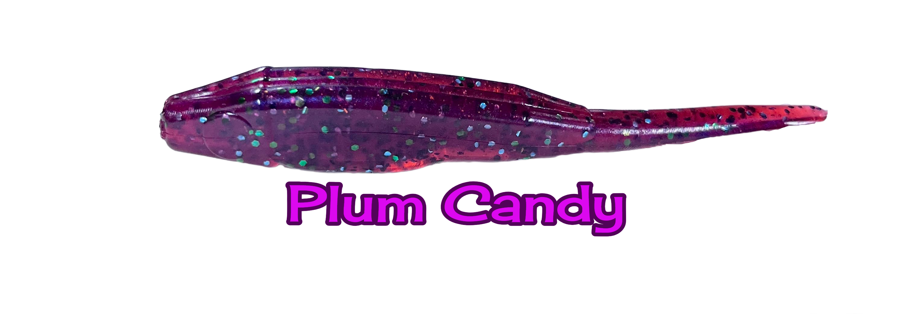 Fluke Baits with Hook Slot 4" & Fluke Bait with Split Tail and Hook Slot 5" - 8 per bag