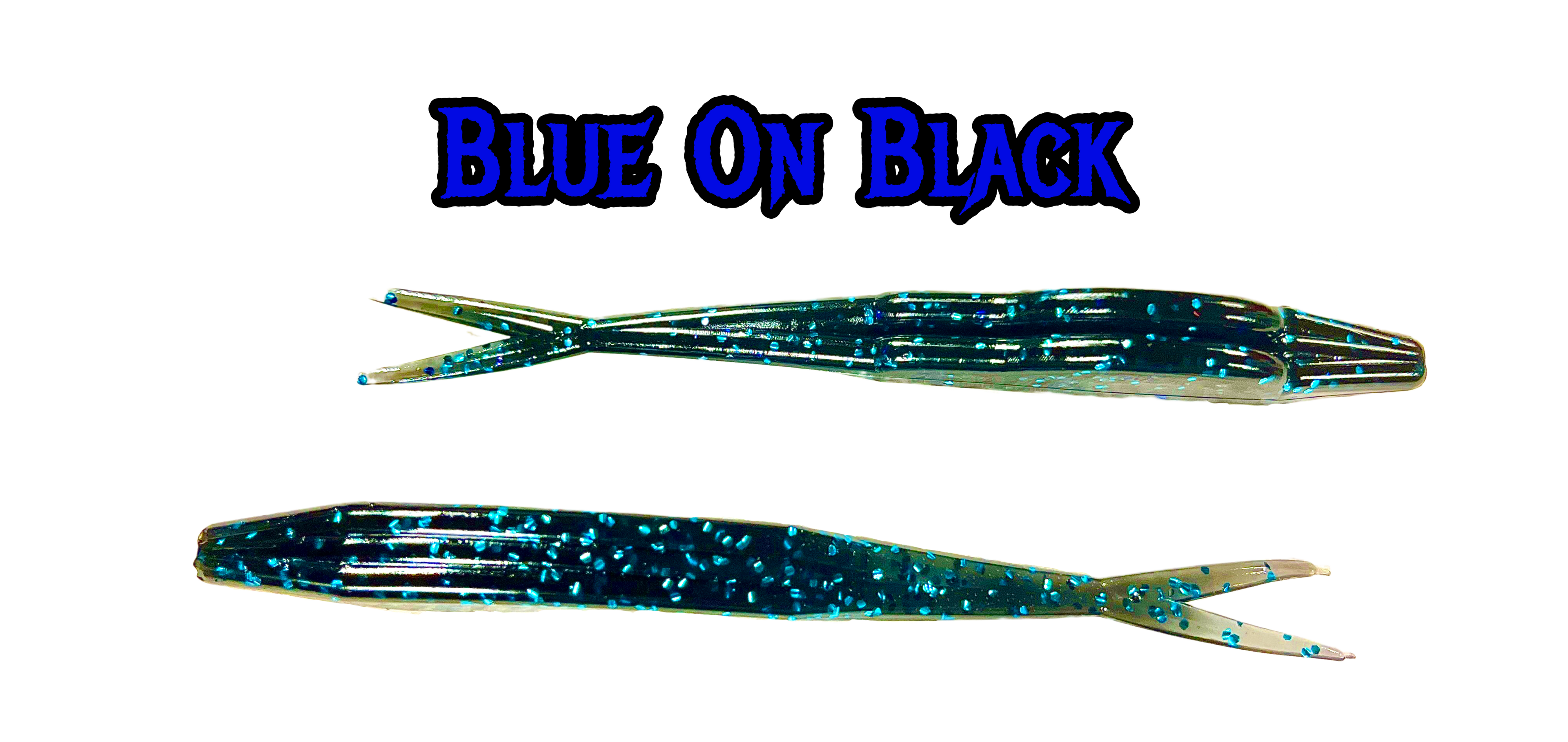 Fluke Baits with Hook Slot 4" & Fluke Bait with Split Tail and Hook Slot 5" - 8 per bag