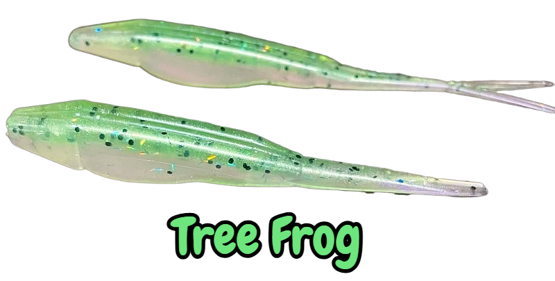 Fluke Baits with Hook Slot 4" & Fluke Bait with Split Tail and Hook Slot 5" - 6 per bag