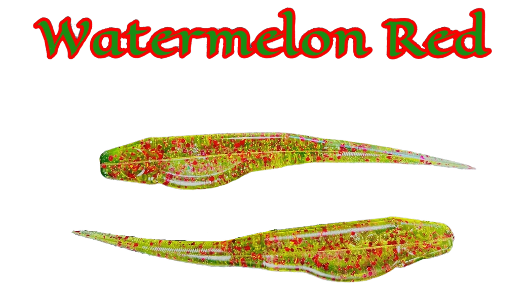 Fluke Baits with Hook Slot 4" & Fluke Bait with Split Tail and Hook Slot 5" - 6 per bag