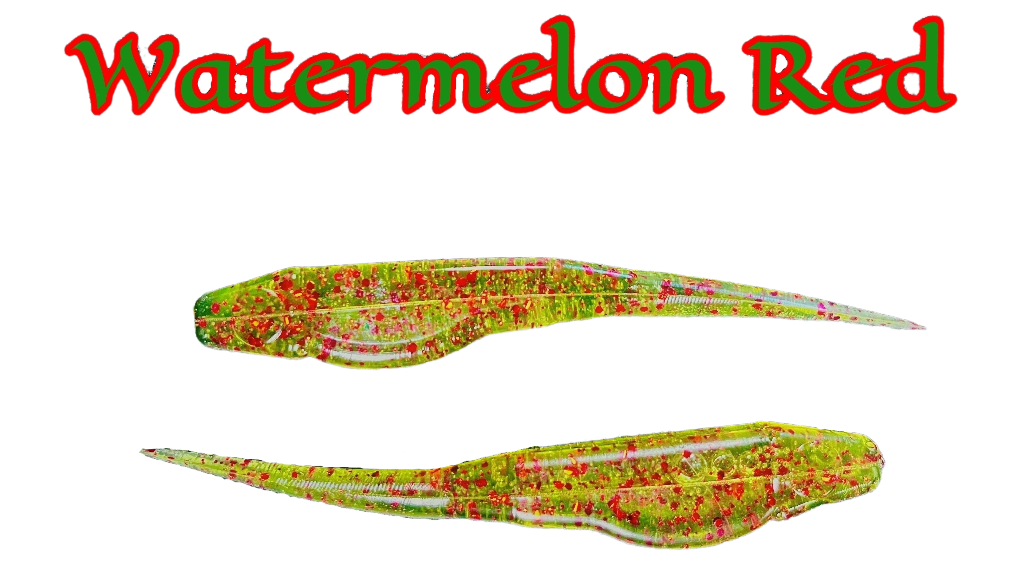Fluke Baits with Hook Slot 4" & Fluke Bait with Split Tail and Hook Slot 5" - 6 per bag
